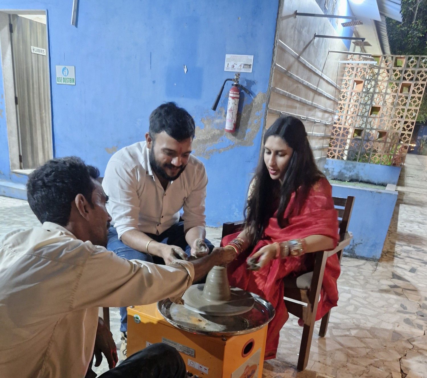 Women with Puja Thalis