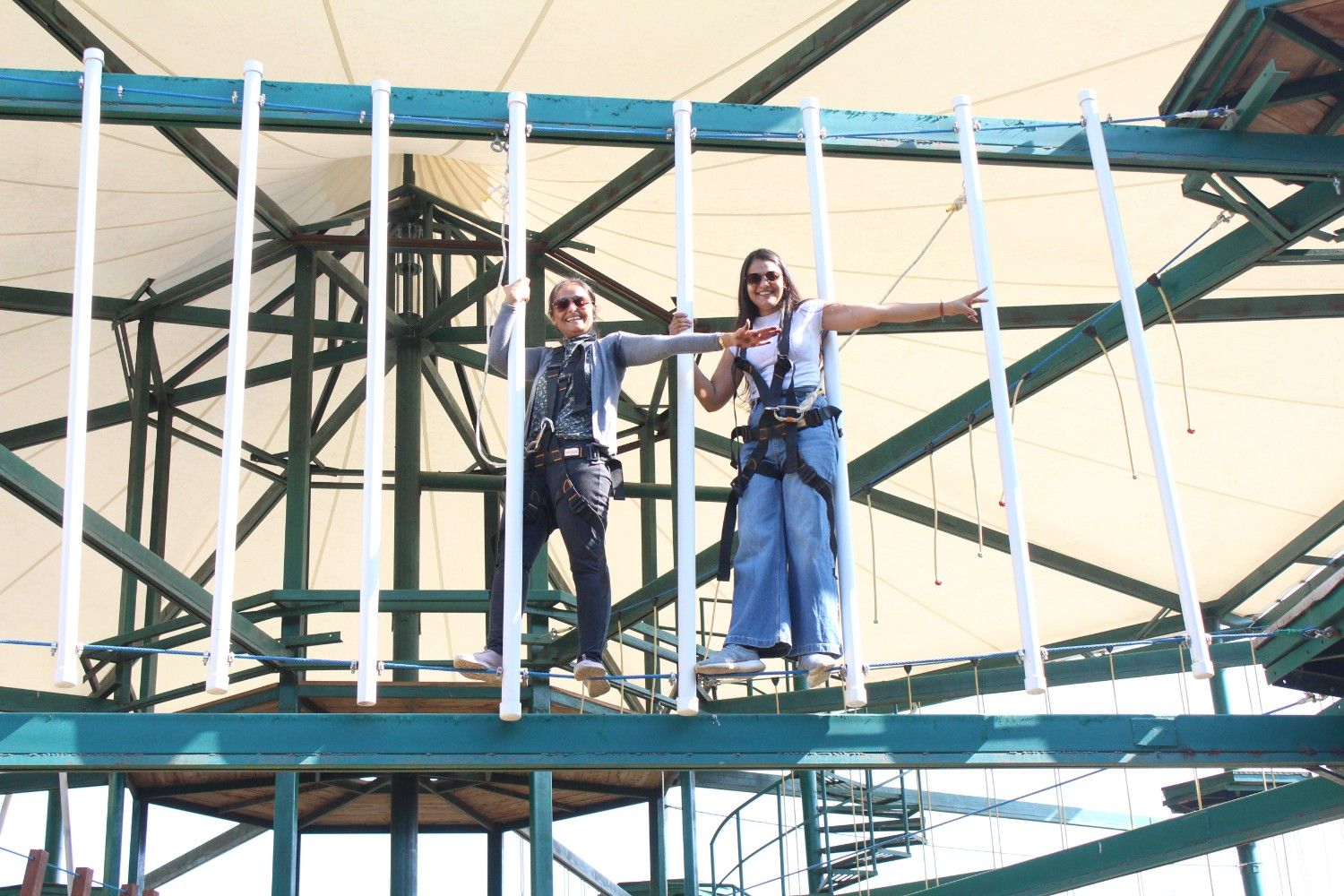 High rope adventure activity